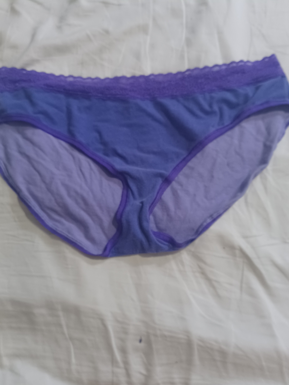 Victoria's Secret Purple Lace Trim Panties XL NWT